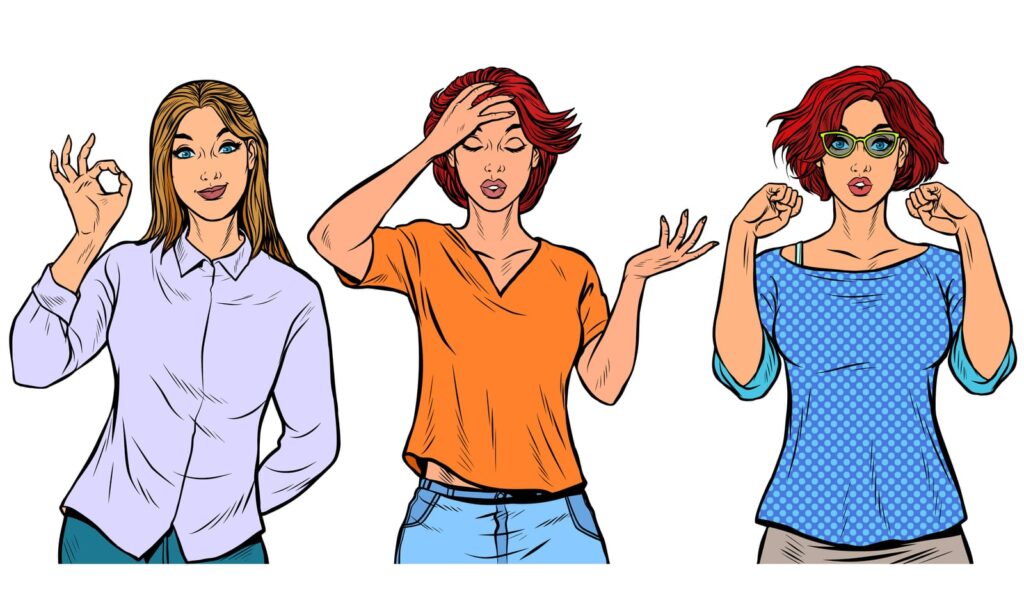 beautiful women mastering English idioms